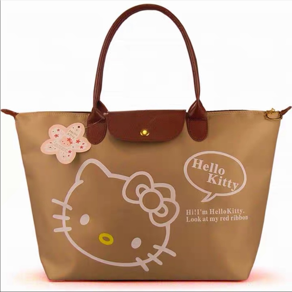 Hello Kitty Beige Large tote bag purse